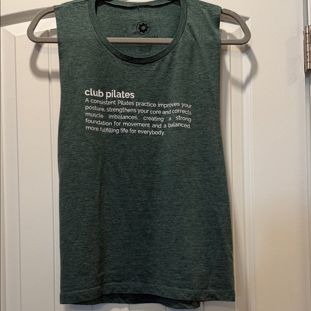 Club Pilates Women's Green Tank Top